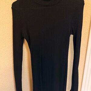 Double Zero Black Long Sleeve Dress